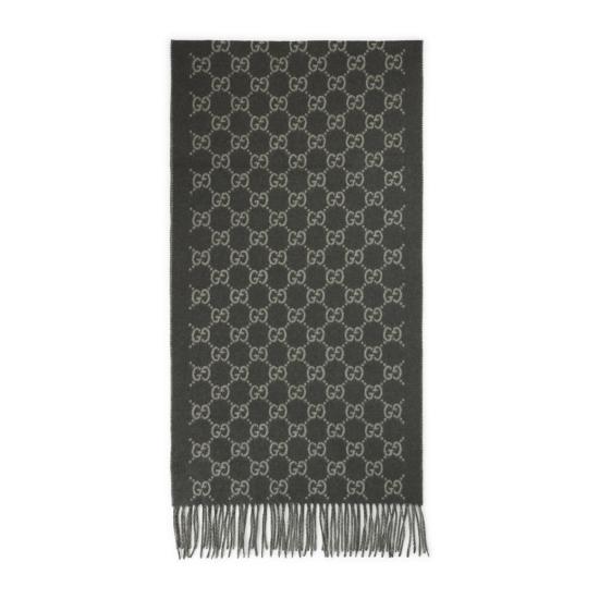 25FW 구찌 GG 캐시미어 스카프 812317 4GABX 3067 GREEN