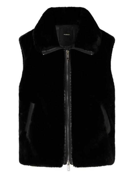 25FW 핑코 베스트 105107A2WNZ99 Black