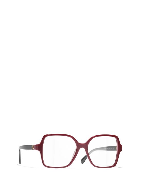 26FW 샤넬 안경 CH3473 1824 BORDEAUX BLACK - CHANEL