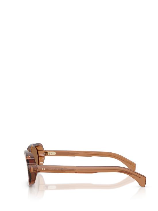 26FW 몽클레어 SUNTRAP 선트랩 직사각 프레임 선글라스 ME6008 3017 3 TRANSPARENT SHINY COGNAC - MONCLER