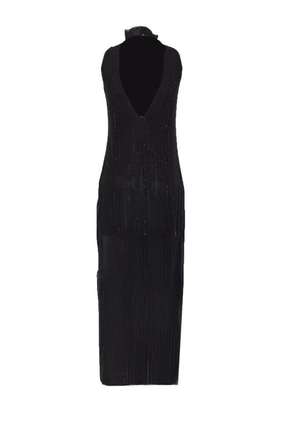 25FW 리우조 미디 원피스 CF5054J4966 01038 Black - LIU JO