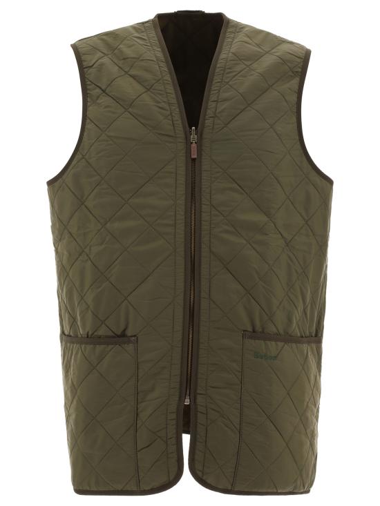 25FW 바버 폴라퀼트 지퍼인 라이너 MLI0002MLIOL91 Green