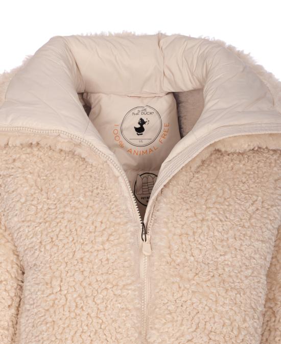 25FW 세이브더덕 Kennie 케니 페이크 퍼 푸퍼 자켓 D31990W CURL2140034 Beige - SAVE THE DUCK