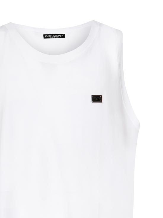 25FW 돌체앤가바나 긴팔 티셔츠 G8QJ5T G7N7AW0800 White - DOLCE & GABBANA