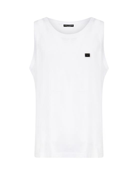 25FW 돌체앤가바나 긴팔 티셔츠 G8QJ5T G7N7AW0800 White - DOLCE & GABBANA