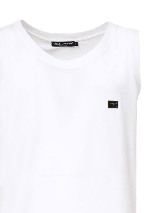 25FW 돌체앤가바나 긴팔 티셔츠 G8QJ5T G7N7AW0800 White - DOLCE & GABBANA