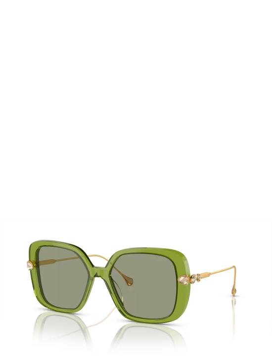 25FW 스와로브스키 선글라스 SK6011 3002 2 TRASPARENT GREEN - SWAROVSKI