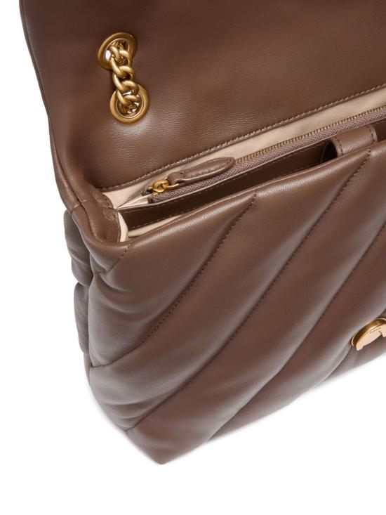 25FW 핑코 숄더백 100037A0F2 L74Q Brown - PINKO