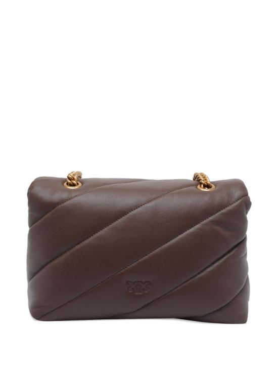 25FW 핑코 숄더백 100037A0F2 L74Q Brown - PINKO