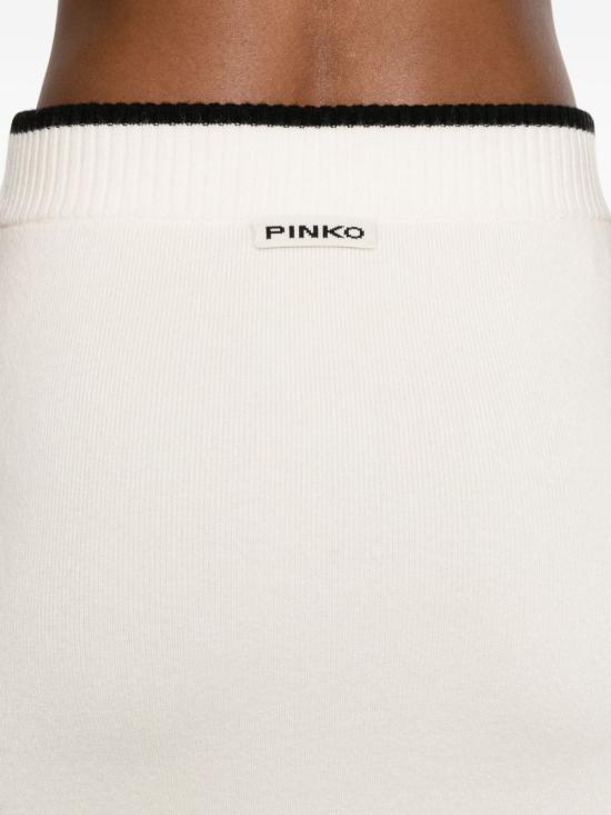 25FW 핑코 숏 스커트 cccc Z13 White - PINKO