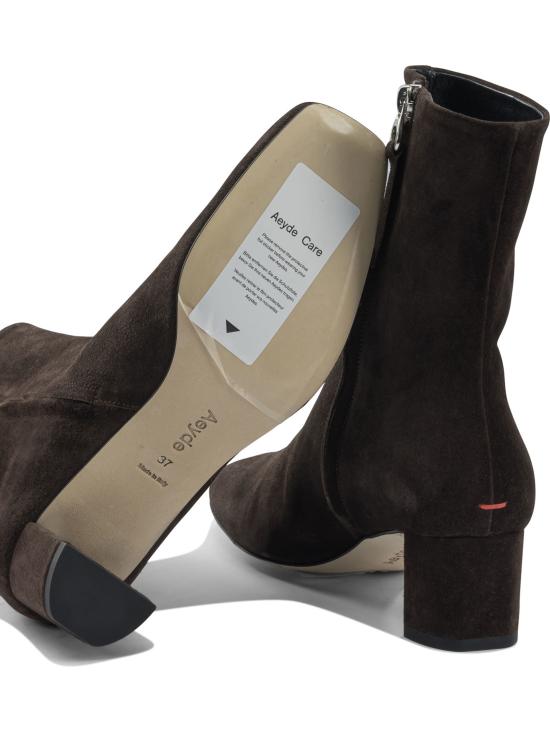 25FW 에이드 부츠 MILLIECOW SUEDE LEATHERMOKA Brown - AEYDE