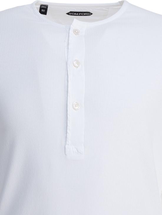 26SS 톰포드 긴팔 티셔츠 JHL019JMC067AW002 White - TOMFORD