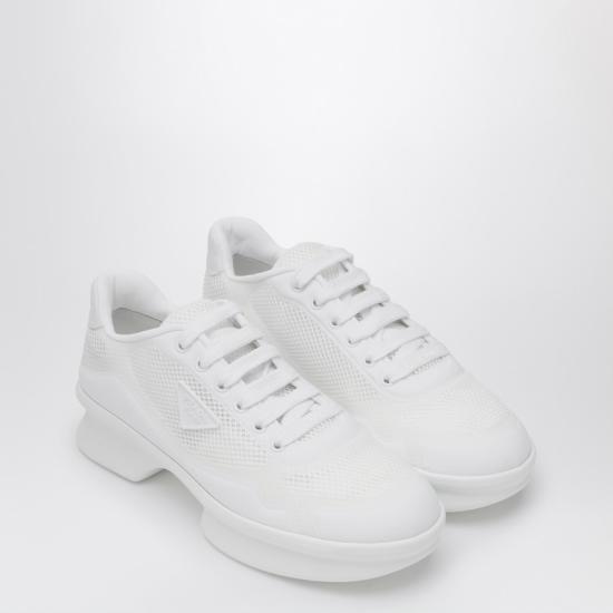  프라다 리나일론 스니커즈 1E937NYZUF0009 F 050 White - PRADA