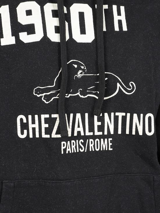 25FW 발렌티노 가라바니 후드 티셔츠 7V3MF29MB1M 9RA Black - VALENTINO GARAVANI