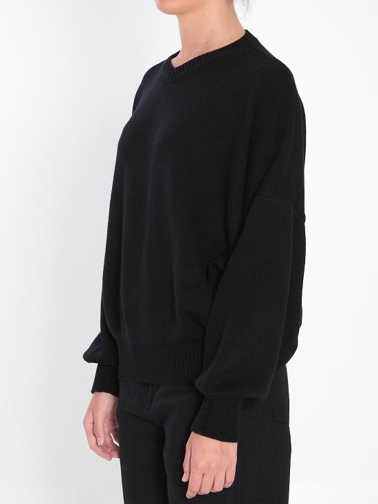 25FW 케이트 울프 캐시미어 스웨터 8894650200 NEGRO - KHAITE