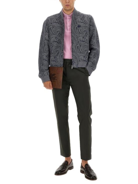 25FW 에트로 로고 디테일 봄버 자켓 MRBA0016 99JJ508S8460 Grey - ETRO