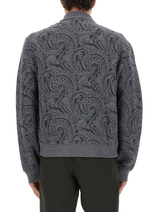 25FW 에트로 로고 디테일 봄버 자켓 MRBA0016 99JJ508S8460 Grey - ETRO