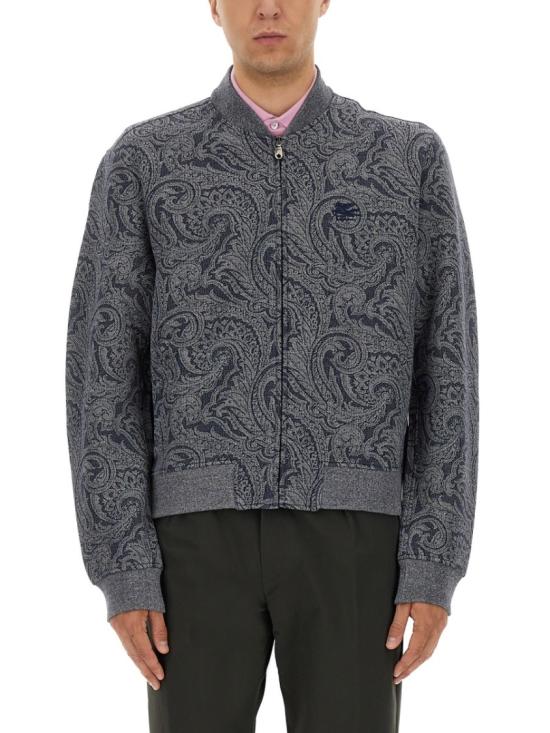 25FW 에트로 로고 디테일 봄버 자켓 MRBA0016 99JJ508S8460 Grey