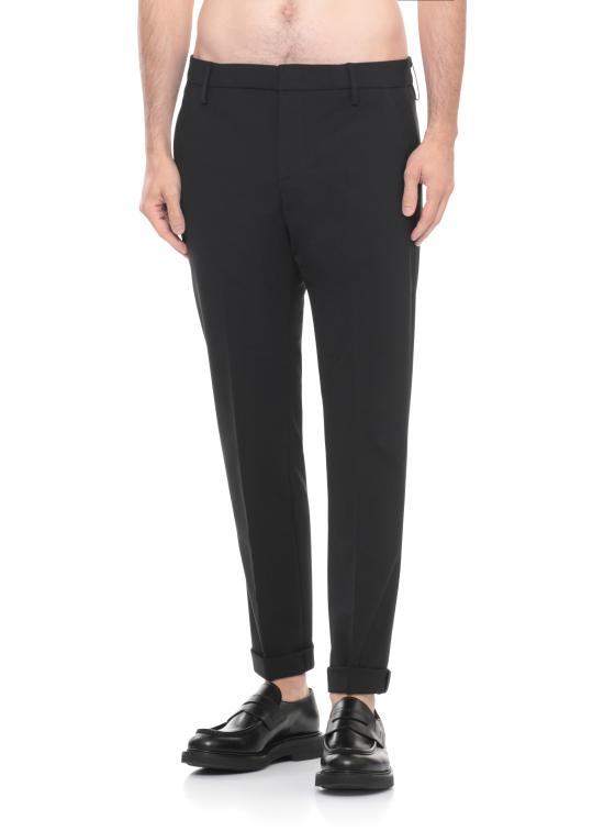 25FW 돈답 스트레이트 팬츠 UP235 TS0009 XXX999 Black - DONDUP