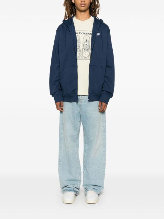 25FW 뉴발란스 긴팔 티셔츠 MJ41502NNY NBNAVY Blue - NEW BALANCE