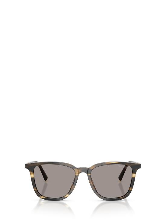 26FW 미우미우 선글라스 MU B03S 25E80Q STRIPED LODEN