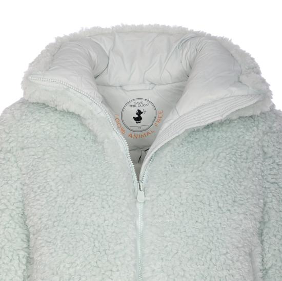 25FW 세이브더덕 Kennie 케니 페이크 퍼 푸퍼 자켓 D31990W CURL2190067 Blue - SAVE THE DUCK