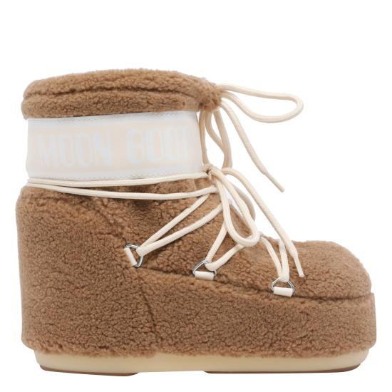 25FW 문부츠 아이콘 로우 플리스 부츠 1409700 M047 Beige