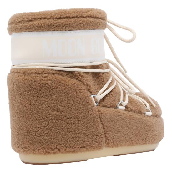 25FW 문부츠 아이콘 로우 플리스 부츠 1409700 M047 Beige - MOON BOOT