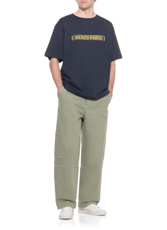 25FW 겐조 반팔 티셔츠 FF65TS453 4SG79 Blue - KENZO