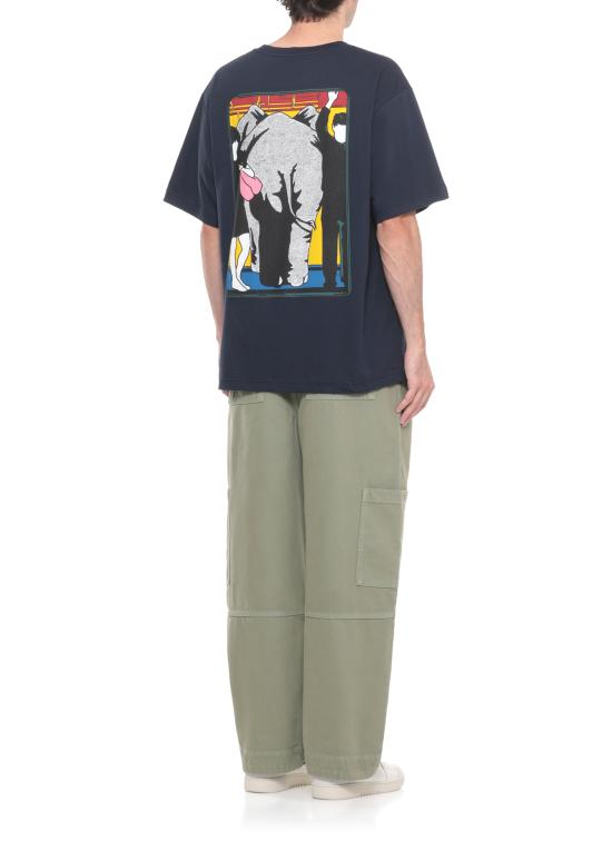 25FW 겐조 반팔 티셔츠 FF65TS453 4SG79 Blue - KENZO