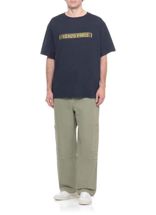 25FW 겐조 반팔 티셔츠 FF65TS453 4SG79 Blue - KENZO