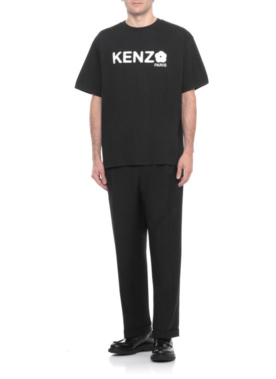 25FW 겐조 반팔 티셔츠 FF55TS491 4SG99J Black - KENZO