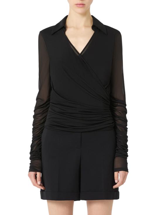 25FW 막스마라 긴팔 티셔츠 2521946088600 NERO - MAX MARA