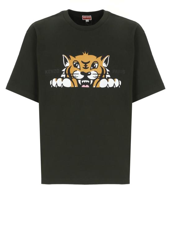 25FW 겐조 반팔 티셔츠 FF65TS451 4SG51 Green