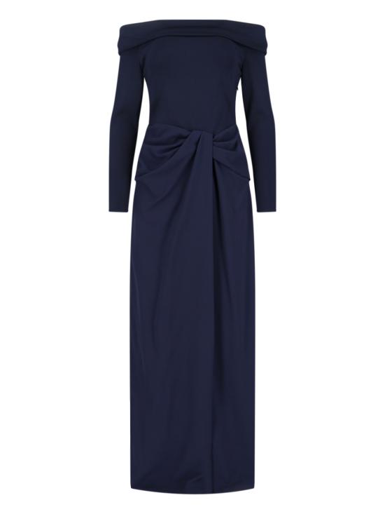 25FW 랄프 로렌 미디 원피스 253 982108 002 Blue