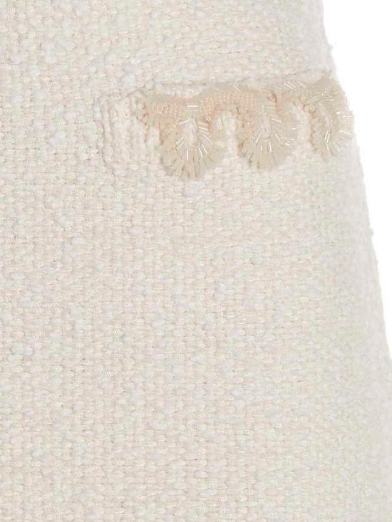  랑방 숏 원피스 RWST9008K006P2302 White - LANVIN