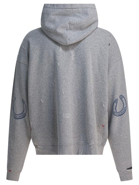 26SS 갤러리 디파트먼트 후드 티셔츠 DCRH 50028HEATHER GREY Grey - GALLERY DEPT