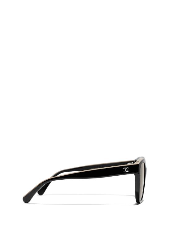 26FW 샤넬 선글라스 CH5414 C534 3 BLACK BEIGE - CHANEL