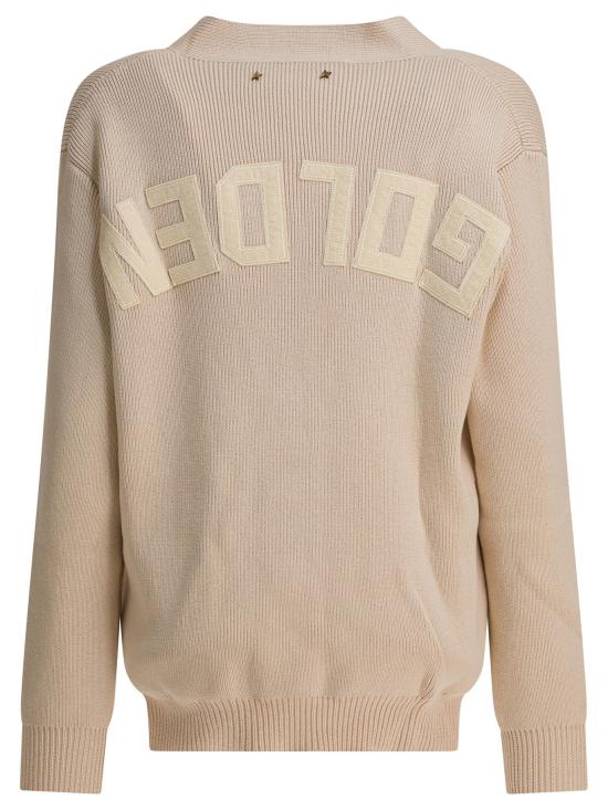 25FW 골든구스 Golden 레터링 가디건 GWP00950P00197255550 - GOLDEN GOOSE