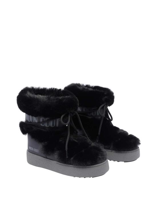 25FW 문부츠 엘트랙 포우 퍼 부츠 2450130N001 Black - MOON BOOT