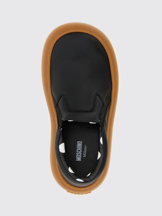 25FW 모스키노 뮬/슬리퍼 A15125G1NMF0 000 Black - MOSCHINO