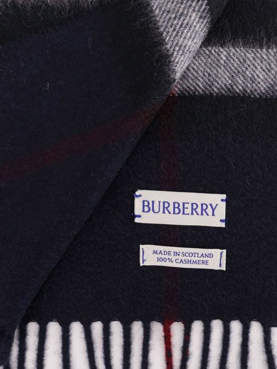 26FW 버버리 체크 캐시미어 머플러 8112641 Ink - BURBERRY