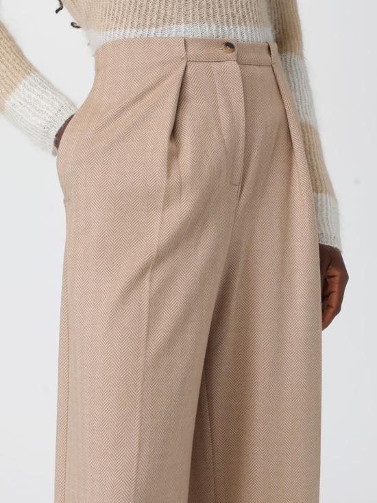 25FW 막스마라 스트레이트 팬츠 2526786128600 003 Beige - MAX MARA