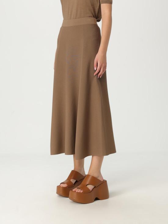 25FW 막스마라 롱 스커트 2521306018600 004 Brown - MAX MARA