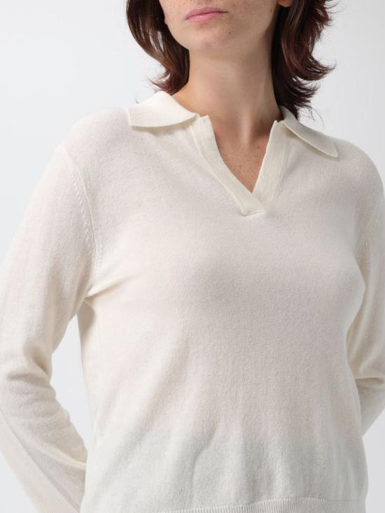 25FW 막스마라 폴로 티셔츠 2526366058600 001 Ivory - MAX MARA