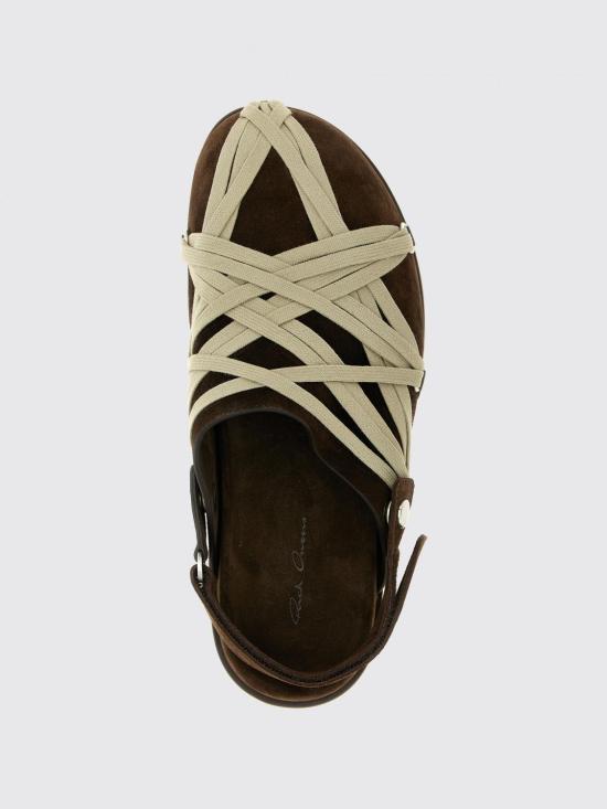 25FW 릭 오웬스 뮬/슬리퍼 RU02E1813LVSW1 04 Brown - RICK OWENS