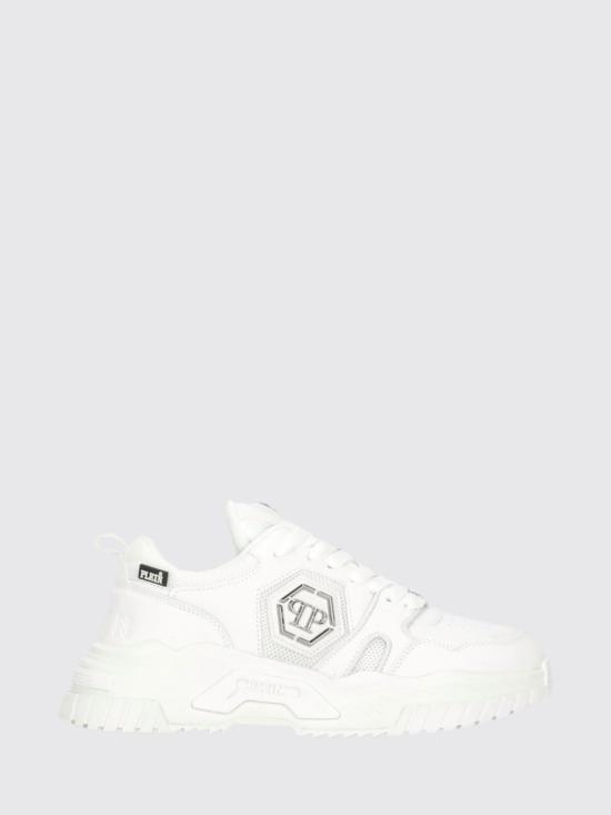 25FW 필립 플레인 뮬/슬리퍼 FAESUSC0837PTE003N 01 White