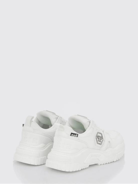 25FW 필립 플레인 뮬/슬리퍼 FAESUSC0837PTE003N 01 White - PHILIPP PLEIN