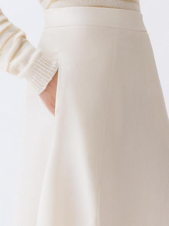 25FW 파비아나 필리피 롱 스커트 GND265F397D822 0149 White - FABIANA FILIPPI