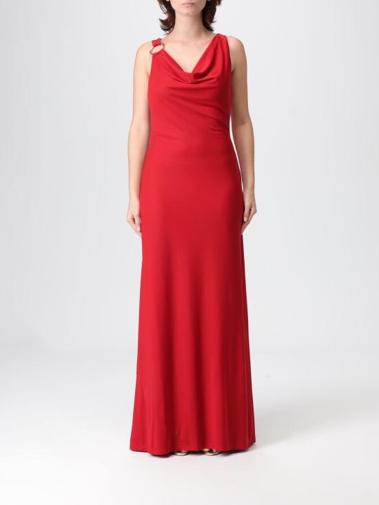 25FW 랄프 로렌 롱 원피스 253971057 002 Red